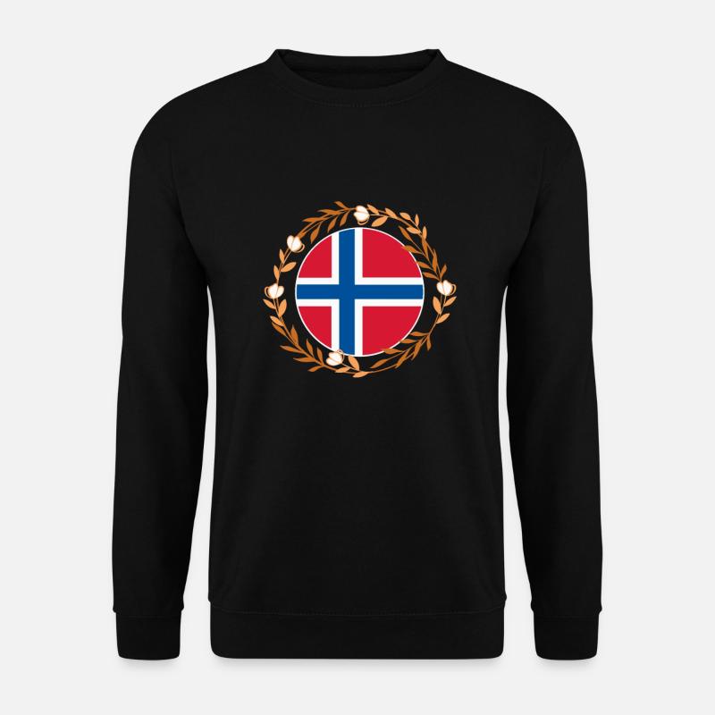 Norwegen - Unisex Pullover - Schwarz