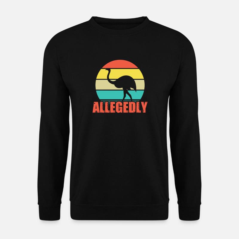 Strauß - Unisex Pullover - Schwarz