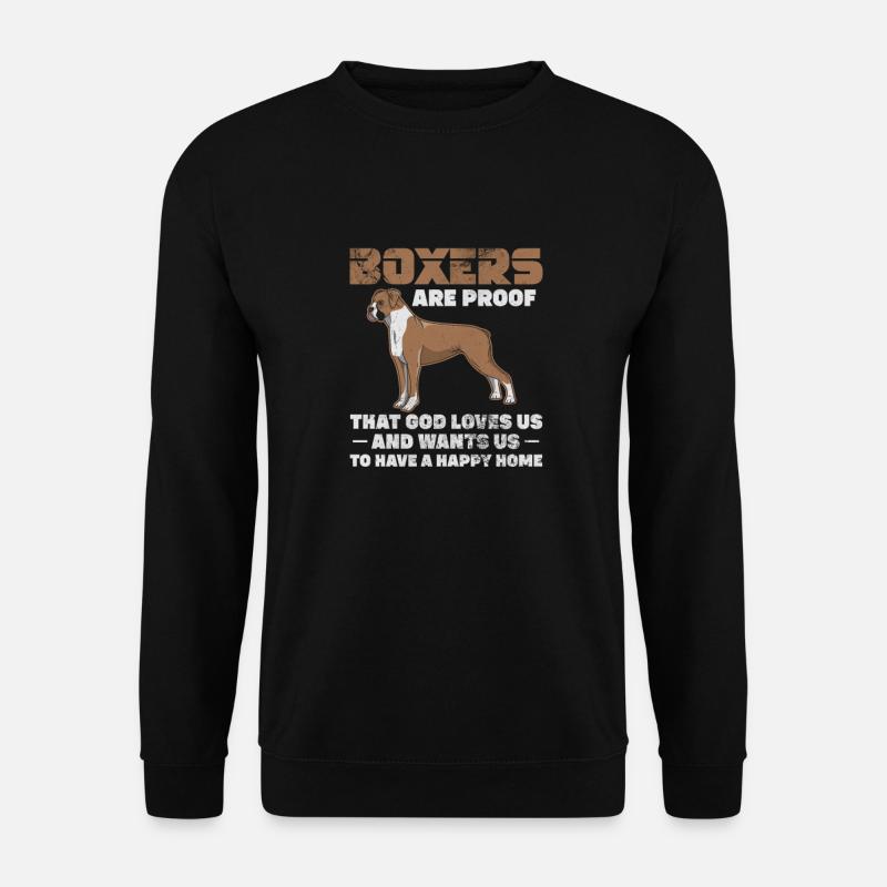Boxer Hund - Unisex Pullover - Schwarz