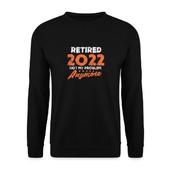 Retirement - Unisex Sweatshirt - black - Front - Alina (178cm) & Michal (187cm)