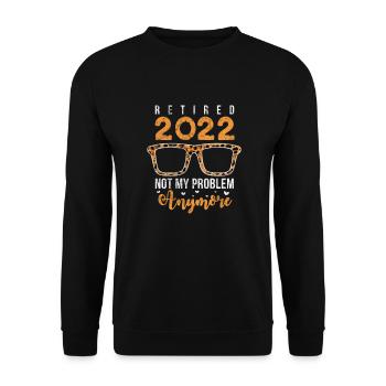 Retirement - Unisex Sweatshirt - black - Front - Alina (178cm) & Michal (187cm)
