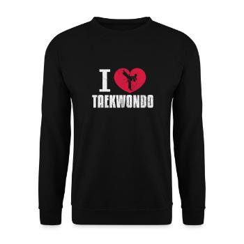 Taekwondo - Sweat-shirt Unisexe - noir - Devant - Alina (178cm) & Michal (187cm)