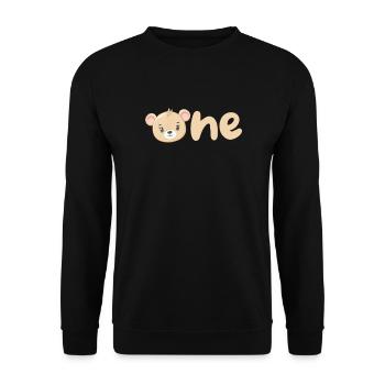 Ours en peluche Ours en peluche Cadeau pour enfants - Sweat-shirt Unisexe - noir - Devant - Alina (178cm) & Michal (187cm)