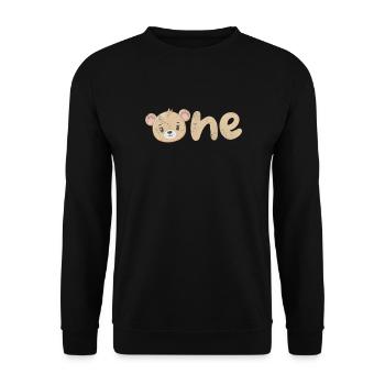 Nounours - Sweat-shirt Unisexe - noir - Devant - Alina (178cm) & Michal (187cm)