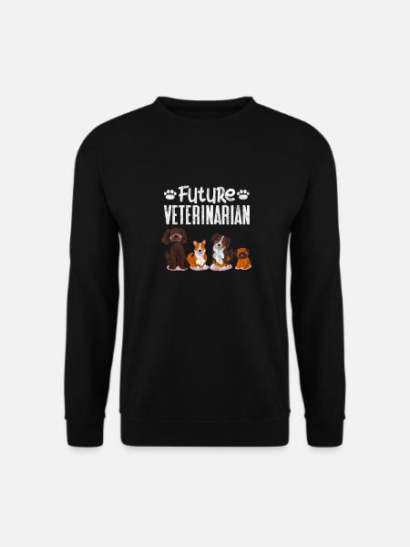 Tierarzt Tiermedizin Tierärztin Veterinär Geschenk - Unisex Pullover - Schwarz