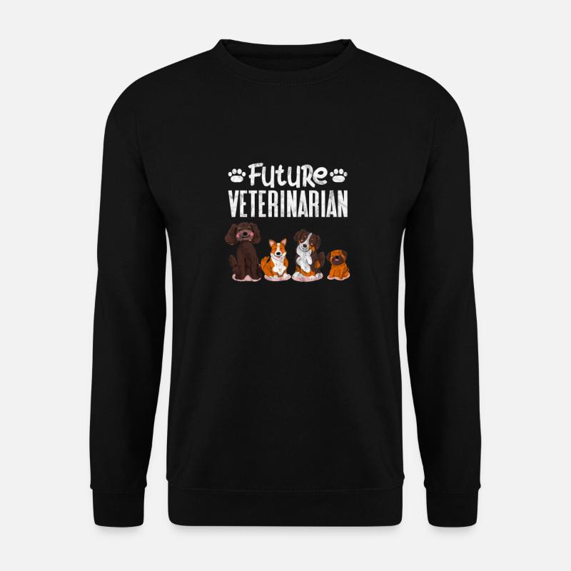 Tierarzt Tiermedizin Tierärztin Veterinär Geschenk - Unisex Pullover - Schwarz