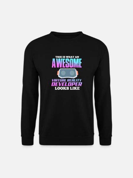 VR Virtual Reality - Unisex Sweatshirt - black