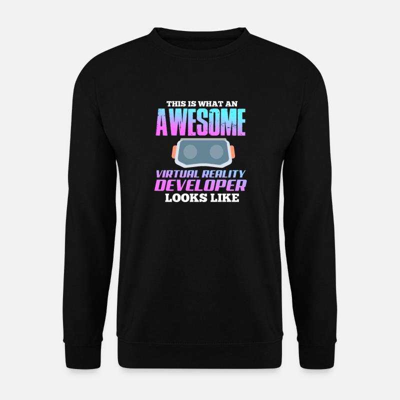 VR Virtual Reality - Unisex Sweatshirt - black