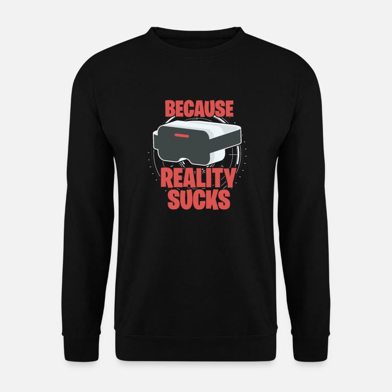 VR Virtual Reality - Unisex Sweatshirt - black