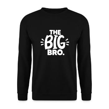 Big Brother Sibling Sister Gift - Unisex Sweatshirt - black - Front - Alina (178cm) & Michal (187cm)