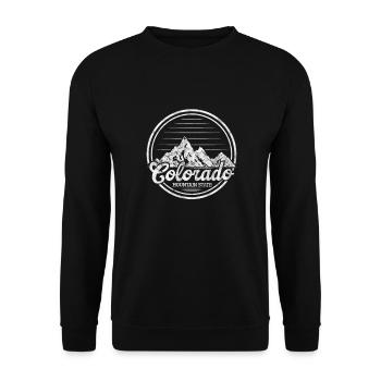 Colorado USA America Gift - Unisex Sweatshirt - black - Front - Alina (178cm) & Michal (187cm)