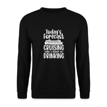 Kreuzfahrt - Unisex Pullover - Schwarz - Vorne - Alina (178cm) & Michal (187cm)