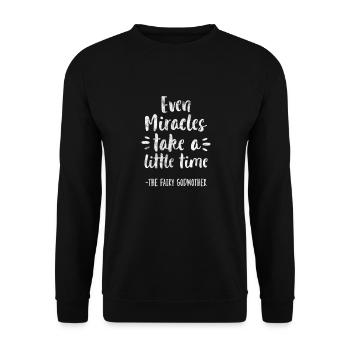 Marraine Tante Marraine Baptême Nièce Neveu Cadeau - Sweat-shirt Unisexe - noir - Devant - Alina (178cm) & Michal (187cm)