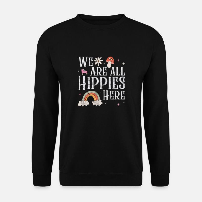 Hippie - Unisex Pullover - Schwarz