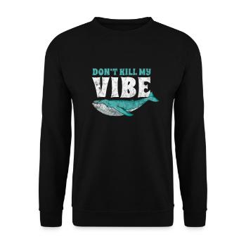 Meeresbiologie Meer Meeresbiologe Biolgie Geschenk - Unisex Pullover - Schwarz - Vorne - Alina (178cm) & Michal (187cm)