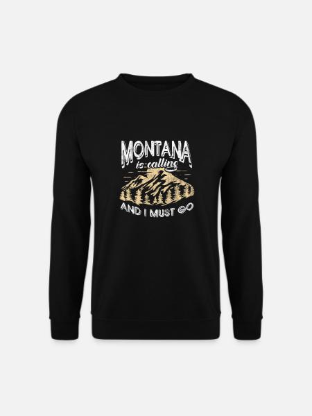 Montana Amérique USA Helena Mountains Cadeau - Sweat-shirt Unisexe - noir