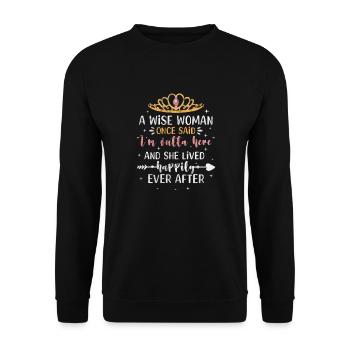 Retirement - Unisex Sweatshirt - black - Front - Alina (178cm) & Michal (187cm)