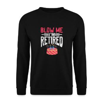 Retirement - Unisex Sweatshirt - black - Front - Alina (178cm) & Michal (187cm)