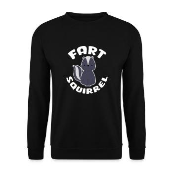 Skunk - Unisex Sweatshirt - black - Front - Alina (178cm) & Michal (187cm)