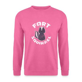 Stinktier Stinken Stinker Skunk Geschenk - Unisex Pullover - Pink - Vorne