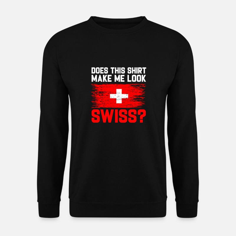 Schweiz - Unisex Pullover - Schwarz
