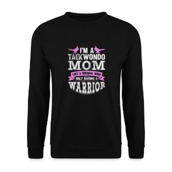 Taekwondo Mère - Sweat-shirt Unisexe - noir - Devant - Alina (178cm) & Michal (187cm)