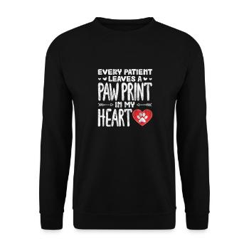 Veterinarian Veterinary Medicine Veterinarian Veterinary Gift - Unisex Sweatshirt - black - Front - Alina (178cm) & Michal (187cm)