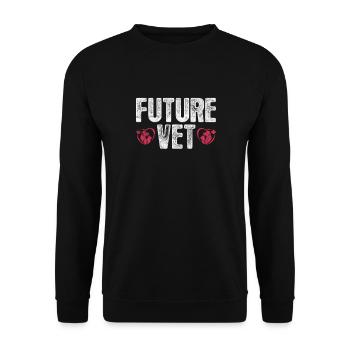 Veterinarian Veterinary Medicine Veterinarian Veterinary Gift - Unisex Sweatshirt - black - Front - Alina (178cm) & Michal (187cm)