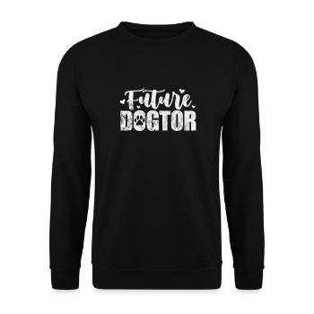 Veterinarian Veterinary Medicine Veterinarian Veterinary Gift - Unisex Sweatshirt - black - Front - Alina (178cm) & Michal (187cm)