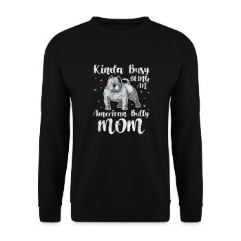American Bulldog Dog Dog Lover Cadeau - Sweat-shirt Unisexe - noir - Devant - Alina (178cm) & Michal (187cm)