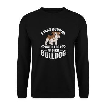 American Bulldog Dog Dog Lover Cadeau - Sweat-shirt Unisexe - noir - Devant - Alina (178cm) & Michal (187cm)