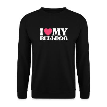 Bouledogue américain - Sweat-shirt Unisexe - noir - Devant - Alina (178cm) & Michal (187cm)