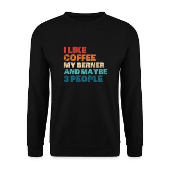 Bernese Mountain Dog Dog Dog Lover Cadeau - Sweat-shirt Unisexe - noir - Devant - Alina (178cm) & Michal (187cm)