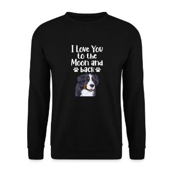 Bernese Mountain Dog - Unisex Sweatshirt - black - Front - Alina (178cm) & Michal (187cm)