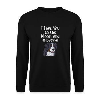Bernese Mountain Dog Dog Dog Lover Cadeau - Sweat-shirt Unisexe - noir - Devant - Alina (178cm) & Michal (187cm)