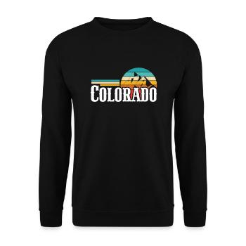 Colorado - Unisex Sweatshirt - black - Front - Alina (178cm) & Michal (187cm)