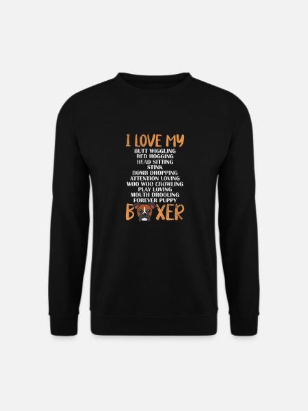 Boxer Hund - Unisex Pullover - Schwarz