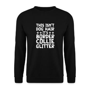 Border Collie Dog Dog Herding Dog Gift - Unisex Sweatshirt - black - Front - Alina (178cm) & Michal (187cm)
