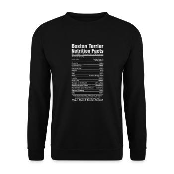 Boston Terrier - Unisex Pullover - Schwarz - Vorne - Alina (178cm) & Michal (187cm)