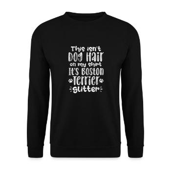 Boston Terrier - Unisex Pullover - Schwarz - Vorne - Alina (178cm) & Michal (187cm)
