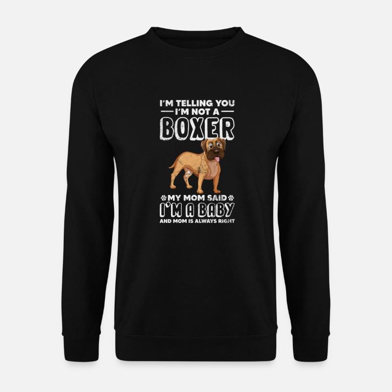 Boxer Hund - Unisex Pullover - Schwarz