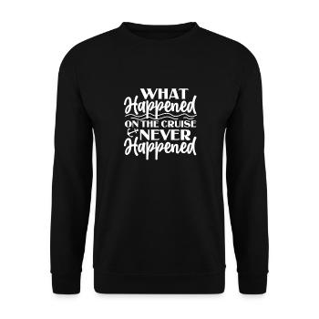 Kreuzfahrt - Unisex Pullover - Schwarz - Vorne - Alina (178cm) & Michal (187cm)