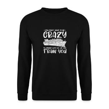 Cruise Cruise Ship Holiday Ship Gift - Unisex Sweatshirt - black - Front - Alina (178cm) & Michal (187cm)