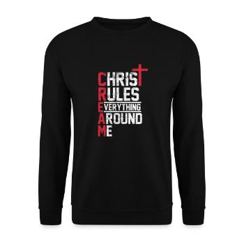 Hip Hop - Unisex Pullover - Schwarz - Vorne - Alina (178cm) & Michal (187cm)