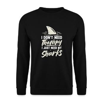Marine biology - Unisex Sweatshirt - black - Front - Alina (178cm) & Michal (187cm)