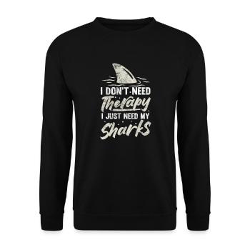 Meeresbiologie Meer Meeresbiologe Biolgie Geschenk - Unisex Pullover - Schwarz - Vorne - Alina (178cm) & Michal (187cm)