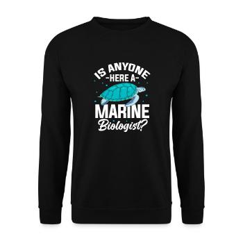Meeresbiologie - Unisex Pullover - Schwarz - Vorne - Alina (178cm) & Michal (187cm)