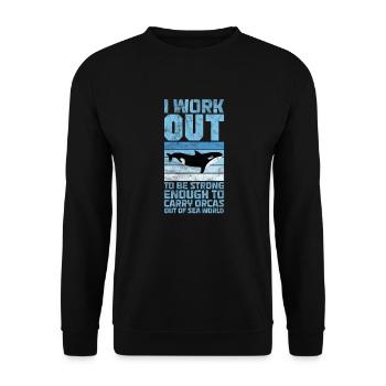Biologie marine Biologiste marin Biolgy Gift - Sweat-shirt Unisexe - noir - Devant - Alina (178cm) & Michal (187cm)
