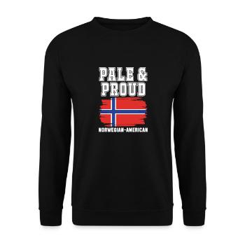 Norway - Unisex Sweatshirt - black - Front - Alina (178cm) & Michal (187cm)