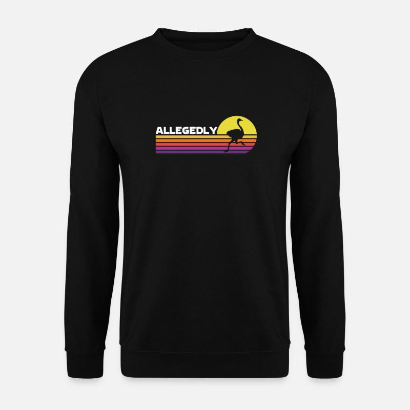 Strauß - Unisex Pullover - Schwarz